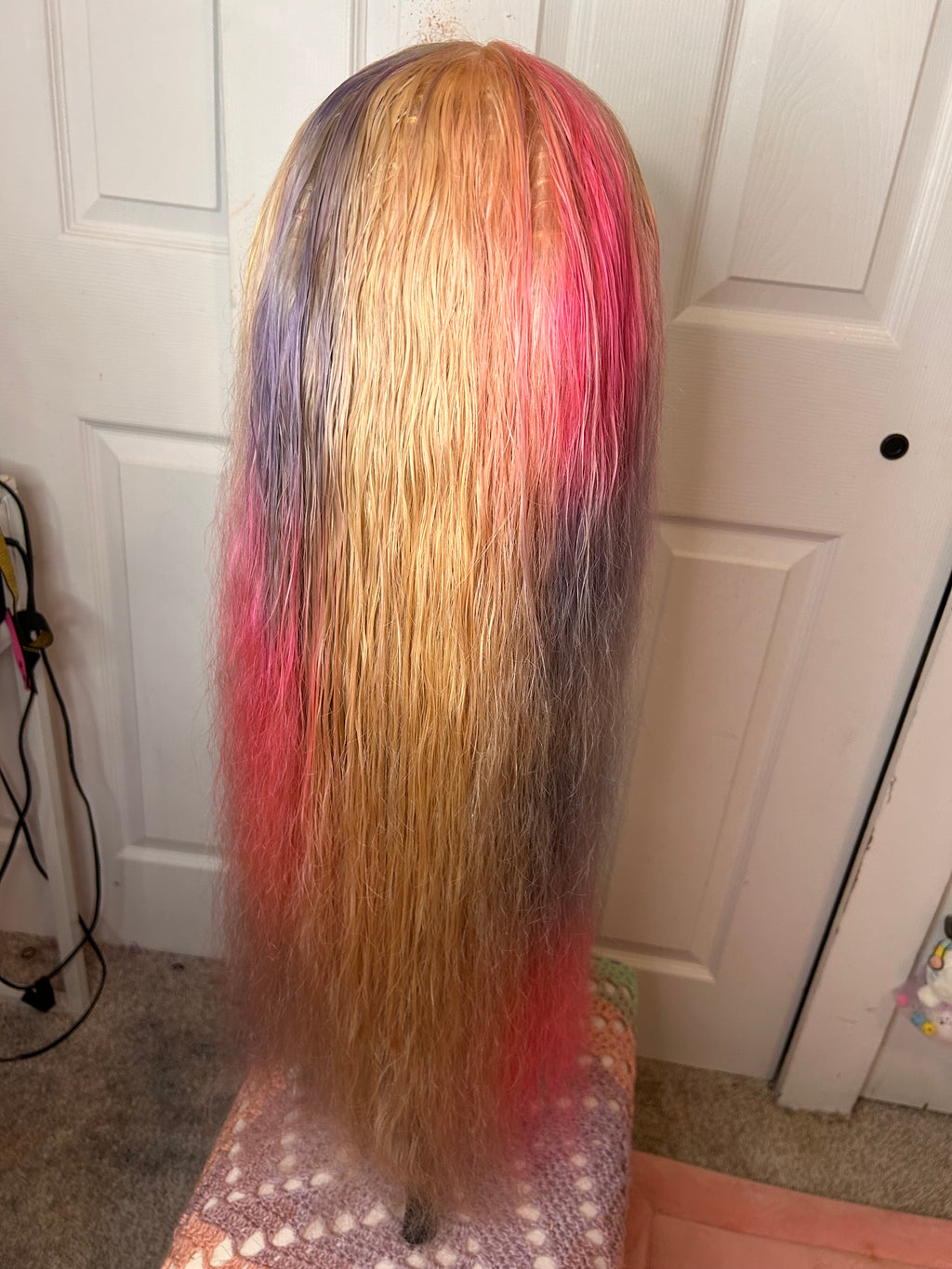 *refurbished* custom dye unicorn 32 in 100% human hair