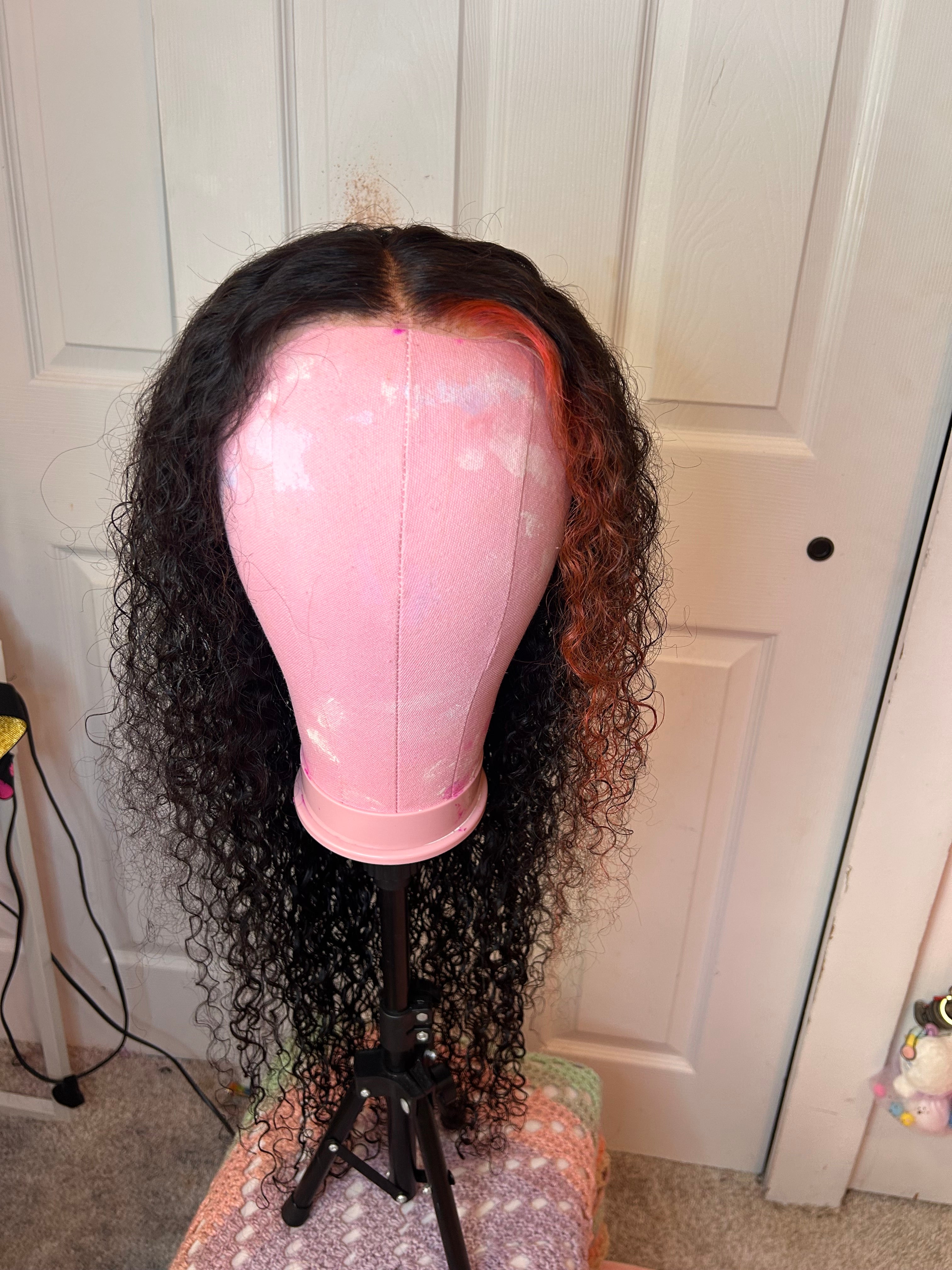 *refurbished* custom dye 30 in 100% human burmese curly