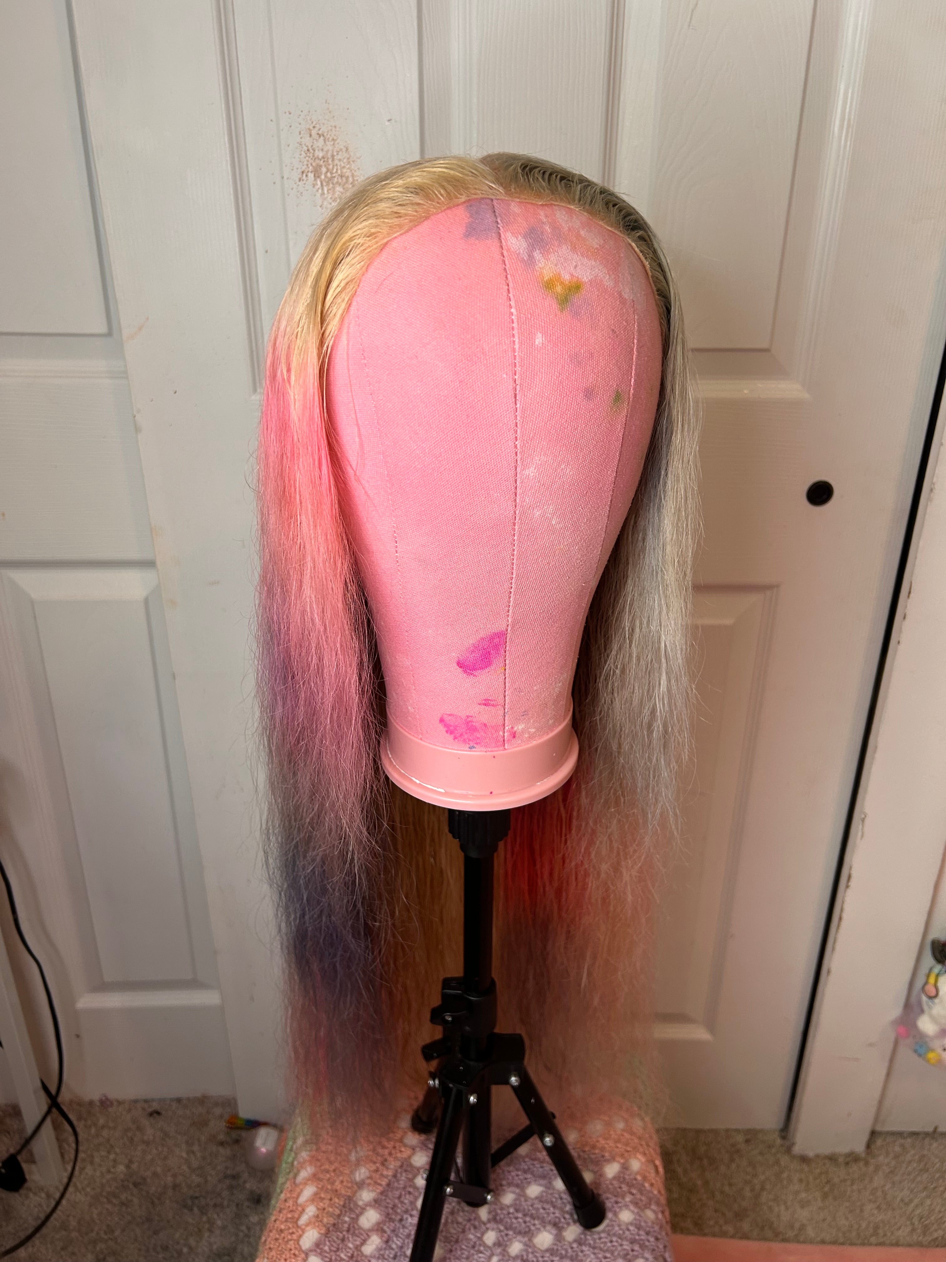 *refurbished* custom dye unicorn 32 in 100% human hair