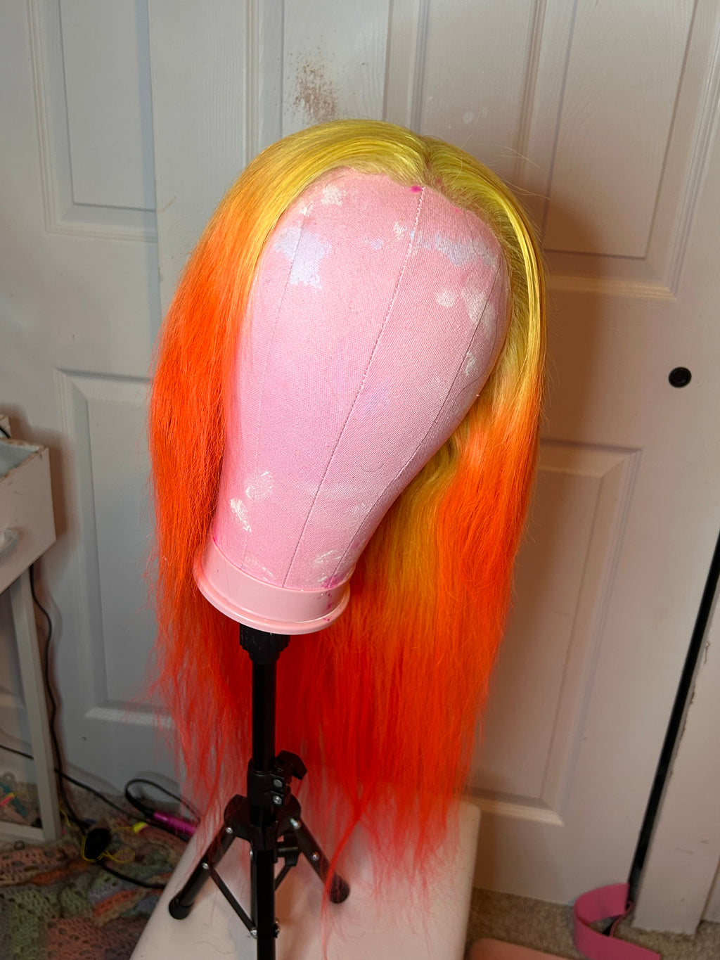*refurbished* 28in 100% human hair 13x6 custom ombre wig