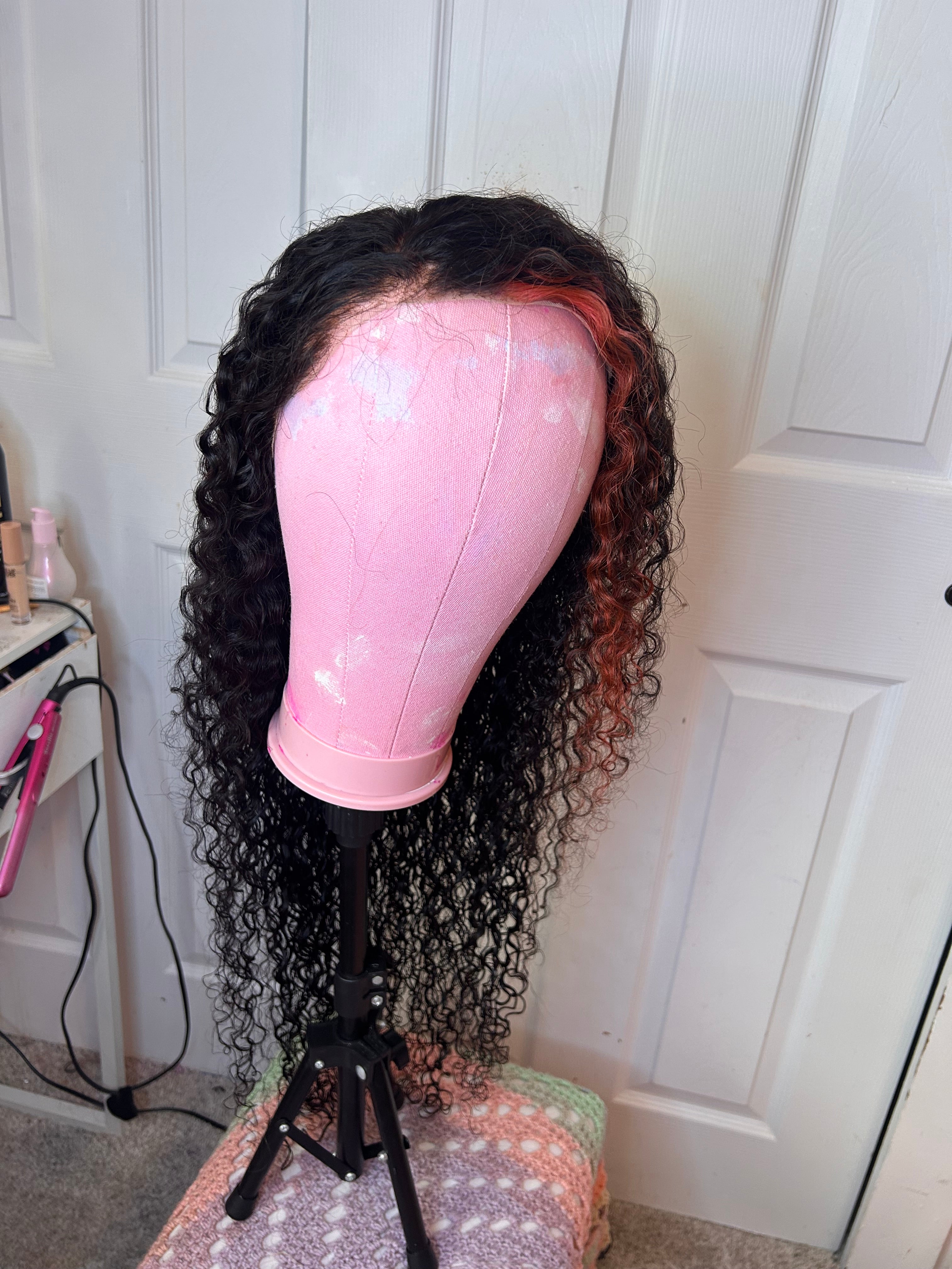 *refurbished* custom dye 30 in 100% human burmese curly