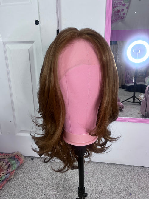 *brand new*13x6 28in pre-layered light brown synthetic/blend