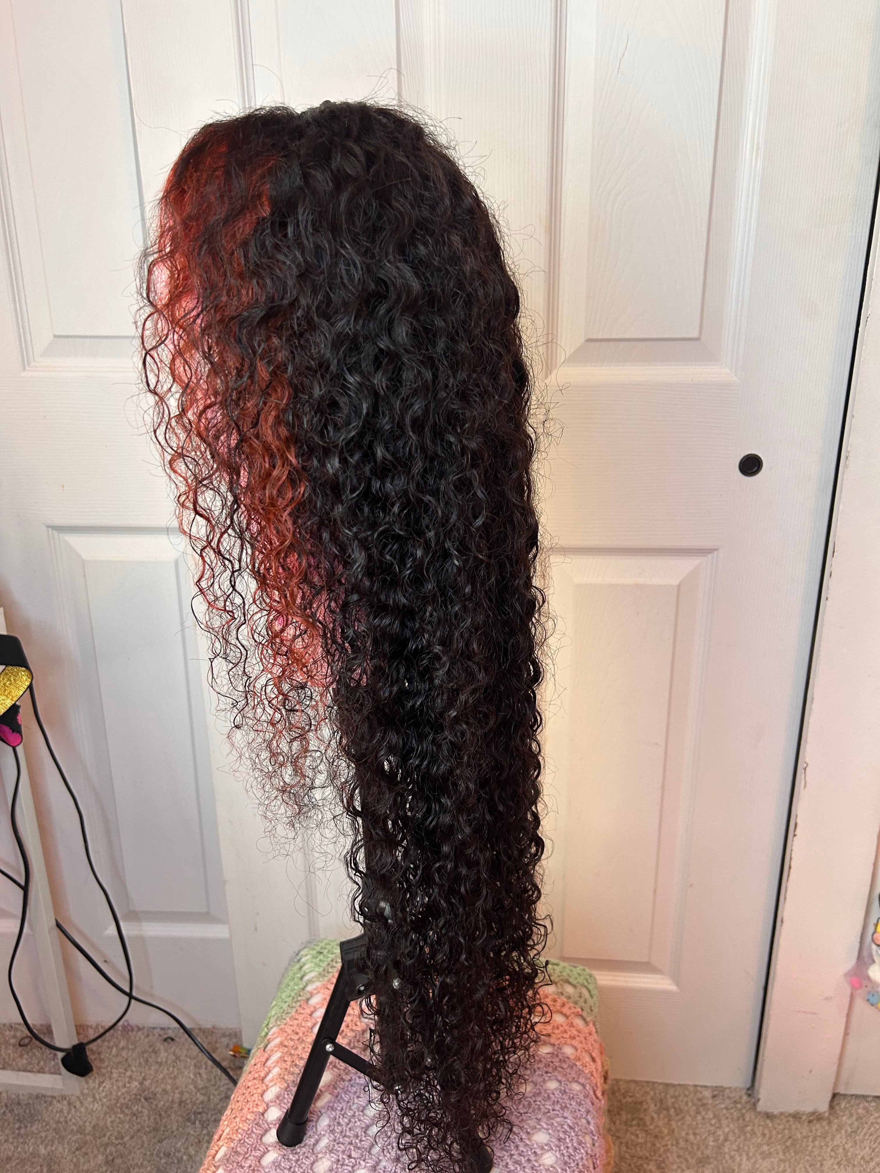 *refurbished* custom dye 30 in 100% human burmese curly