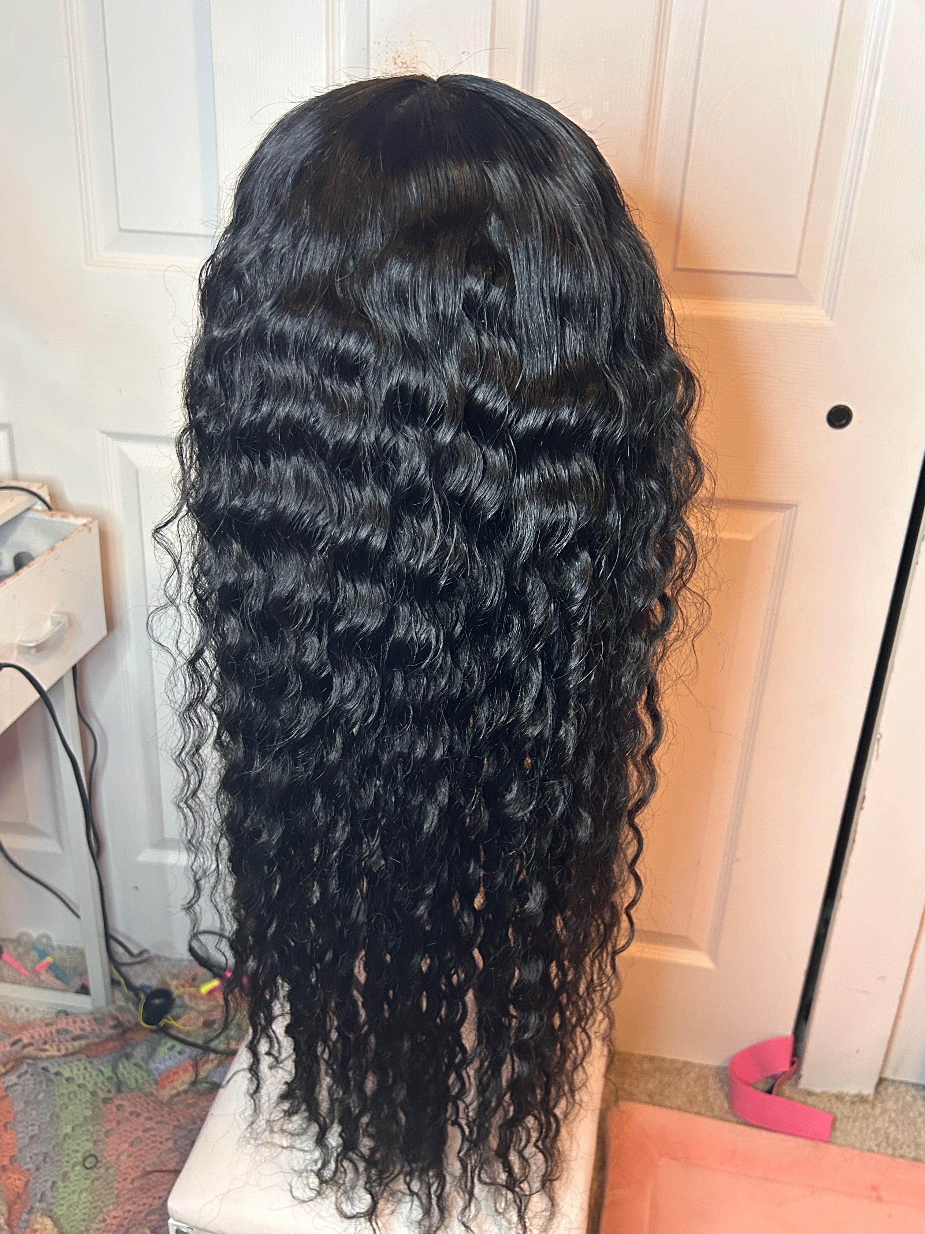 *refurbished* 32 in 13x6 deepwave natural 100% human hair